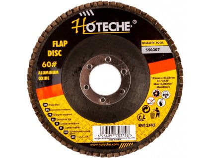 Lamelový brusný kotouč 115 mm, P60 - HT550307