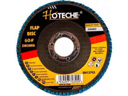 Lamelový brusný kotouč 115 mm, P60 - HT550407