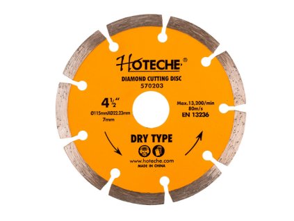 Diamantový řezný kotouč 115 mm, segmentový - HT570203