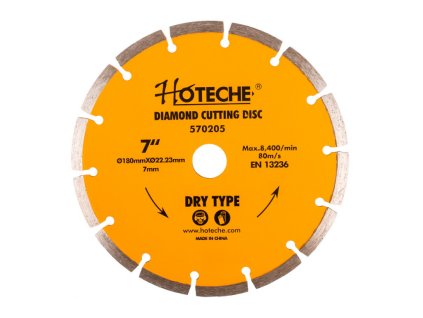 Diamantový řezný kotouč 180 mm, segmentový - HT570205