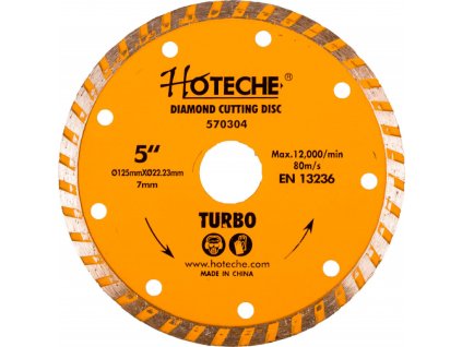 Diamantový řezný kotouč 125 mm, TURBO - HT570304