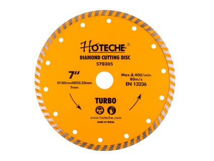 Diamantový řezný kotouč 180 mm, TURBO - HT570305