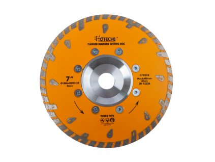 Diamantový řezný kotouč 180 mm, TURBO - HT570333