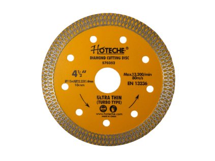 Diamantový řezný kotouč úzký 115 mm, TURBO - HT570352