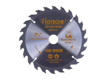 Pilový kotouč na dřevo 185 mm, 24 zubů - HT580109