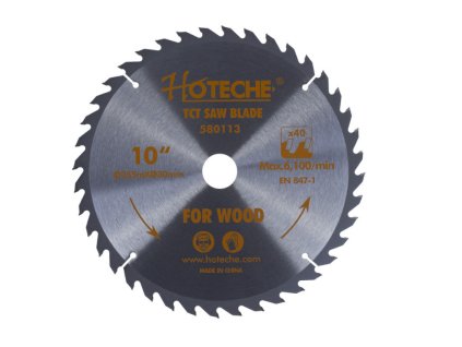 Pilový kotouč na dřevo 255 mm, 40 zubů - HT580113