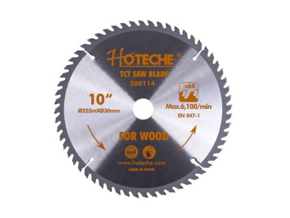 Pilový kotouč na dřevo 255 mm, 60 zubů - HT580114