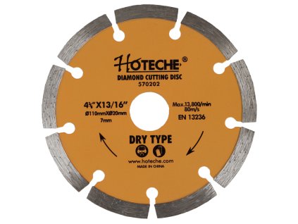 Diamantový řezný kotouč 110 mm, segmentový - HT570202