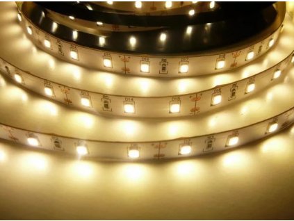 LED pásek 10mm,  teplá bílá, 60xLED5050/m,12W/metr,cívka 5m