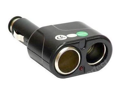 Rozdvojka autokonektor/2x zdířka (cigaretová)