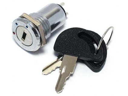Přepínač s klíčem OFF-ON-ON 250V/0,5A P-B0961