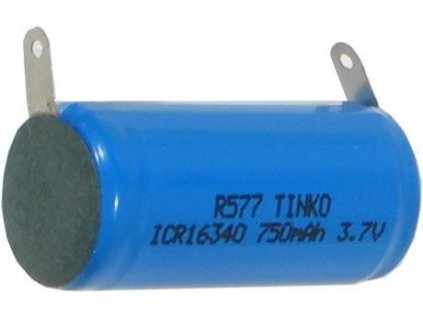 Nabíjecí článek Li-Ion ICR16340 3,7V/750mAh TINKO, páskové vývody