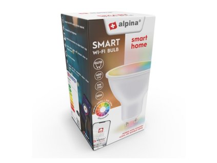 Chytrá žárovka LED RGB WIFI bílá + barevná GU10