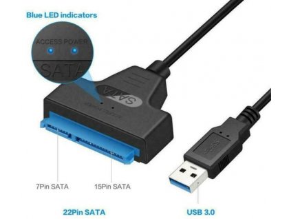 Kabel SATA 3.0 (7+15p) - USB3.0