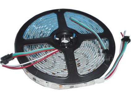 LED pásek RGB digitální 12V WS2811, 60x LED5050/m, IP65, balení 5m