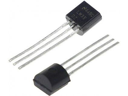 LM35DZ - teplotní senzor 0-100°C, TO92, china