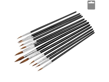 Sada kulatých štětců 12ks