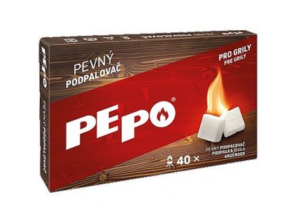PE-PO pevný podpalovač - krabička 40 podpalů