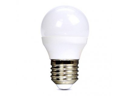 LED žárovka, miniglobe, 6W, E27, 6000K, 450lm