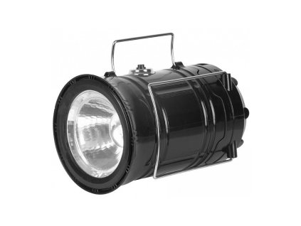 Campingová lampa CL102, LED, 80lm, 1200mAh, efekt plamene, USB nabíjení, solární