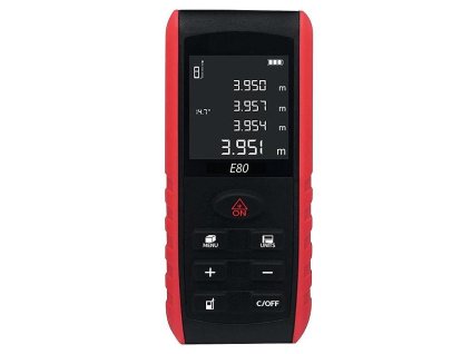Laserový dálkoměr vzdálenosti E80, 80m