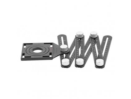 Metr úhlový skládací pro vrtání, kopírovací přípravek pro obkladače, 12x17,5x1,6cm