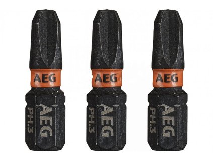 Šroubovací bit PZ3 25mm AEG, sada 3ks