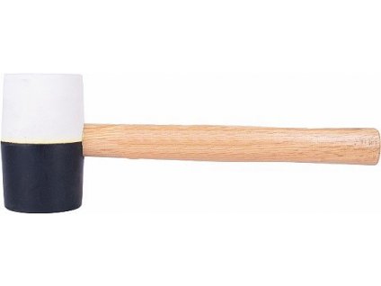 Palice gumová bílo/černá s dřev. rukojetí 680g/32cm