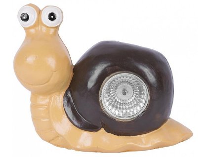 Solární lampa hlemýžď 14x11x12 cm, 1 LED, AA