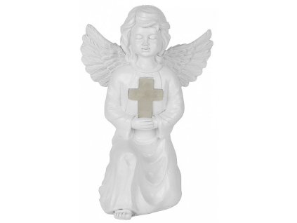 Solární lampa anděl 15x12x22cm, 1 LED, AA