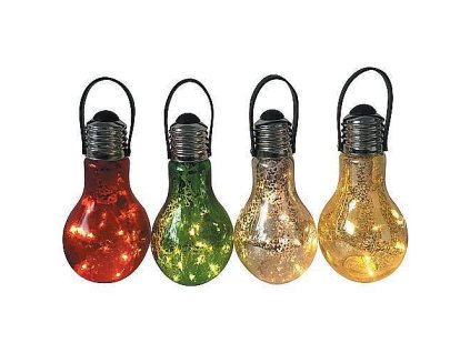 LED žárovka Stella 9x18cm, 1xAA, 4 hod. časovač, 24ks