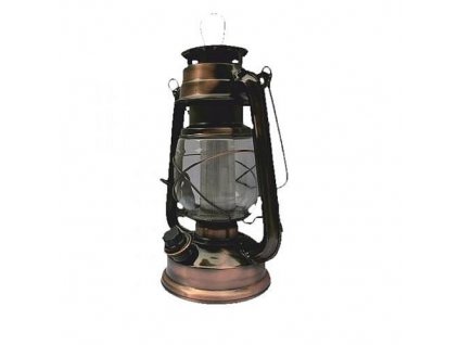 Lampa 16 LED, 15x11,5x23,5cm, 2xD, měděná