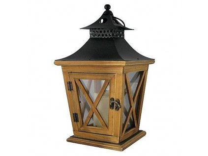 Lampa Huma YT8680 19x19x36cm, LED 3xAAA dřevěná