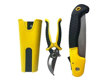 Nůžky zahradní, pilka, pouzdro, sada 2-čepelová, pr. střihu 16mm