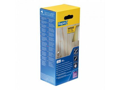 Tyčinky lepící Rapid, pr. 12x190mm, dřevo, 48ks, krabice