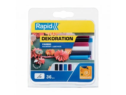 Tyčinky tavné Rapid 7x90mm, 36ks, barevné