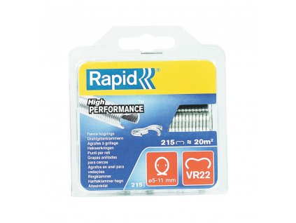 Spony pro vázací kleště Rapid VR22, pozink, 215ks