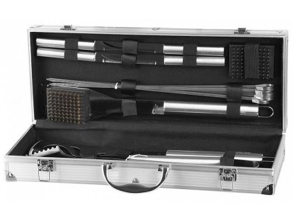 Sada nářadí gril DeLuxe, na opékání a grilování, 14 dílná