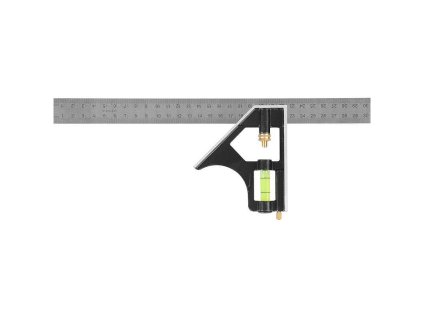 Úhelník FSC-13, 300mm, stolařský s vodováhou
