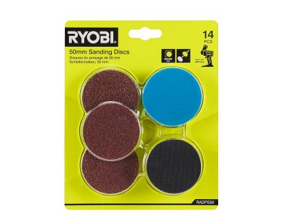 Sada brusných kotoučů Ryobi RADPS50, 50mm, 14ks