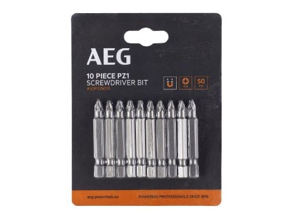 Šroubovací bit PZ1 50mm AEG, sada 10ks