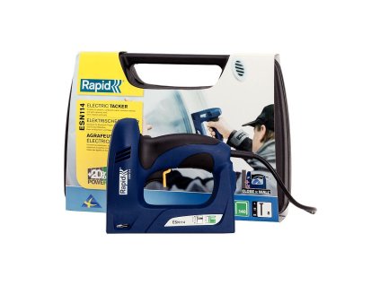Elektrická hřebíkovačka/sponkovačka Rapid ESN114, kufr