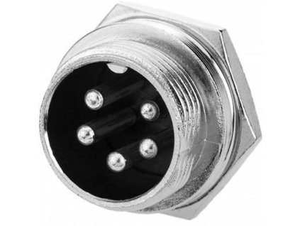 GX20 konektor 5p panelový