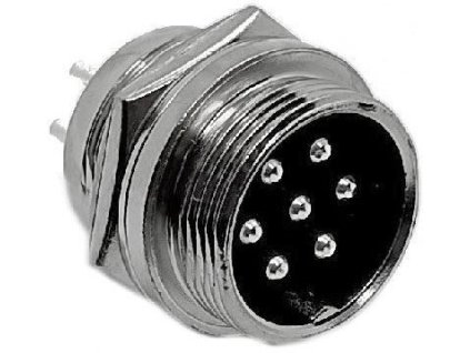 GX20 konektor 7p panelový