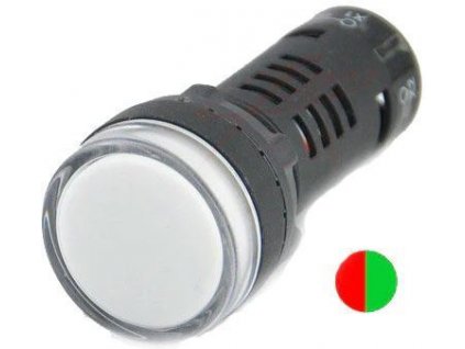 Kontrolka 24V LED 19mm AD16-22SS, červená+zelená