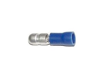 Konektor KOLÍK 4mm modrý, kabel 1,5-2,5mm2