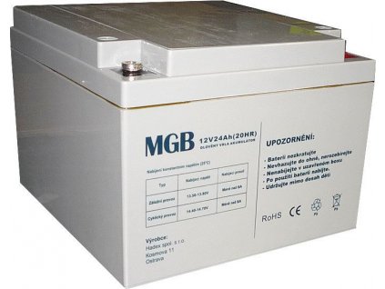 Pb akumulátor MGB VRLA AGM 12V/24Ah