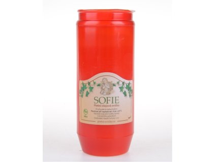 Svíčka olejová 240g 4dny  SOFIE BOLSIUS červená