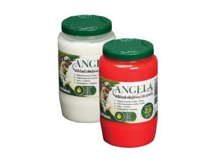 Svíčka olejová 160g 2,5dne  ANGELA BOLSIUS, bílá