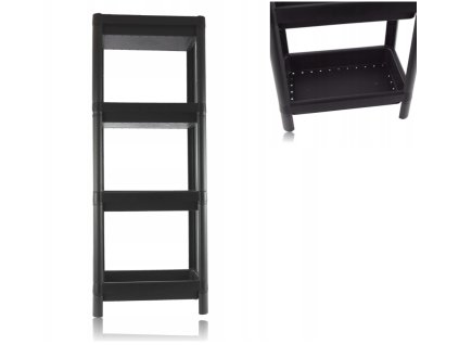 Regál PH 4 patra 36x23x91cm  OPTIMUM černá